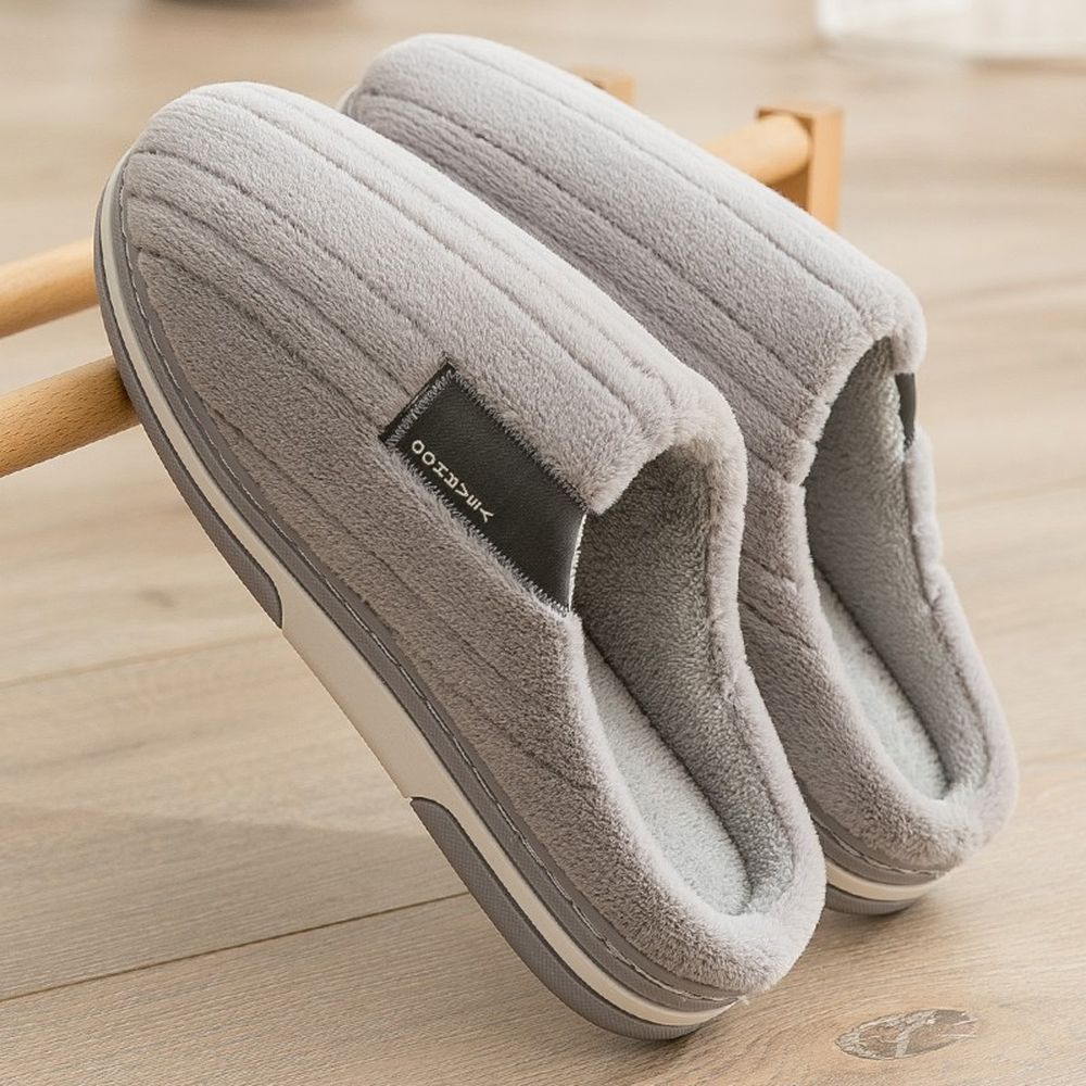 Men's Cotton Slippers Winter Home Non-Slip Cotton Mop